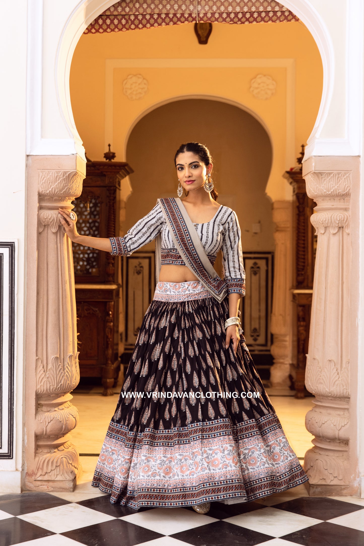 Giri Goverdhan - Gopi Skirt set.