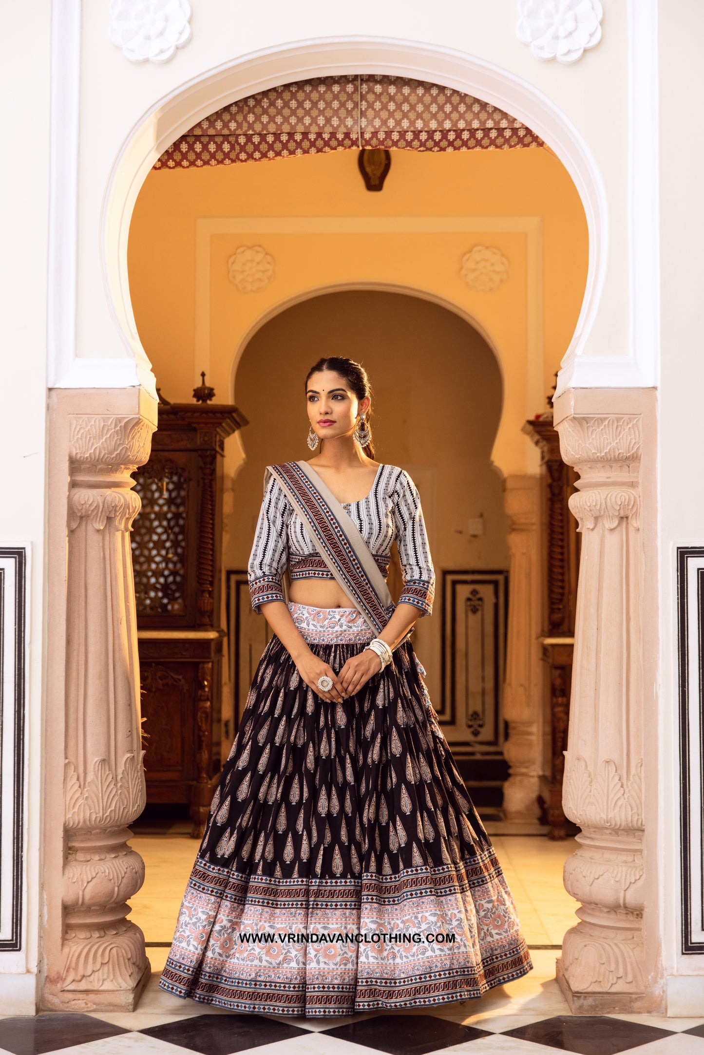 Giri Goverdhan - Gopi Skirt set.