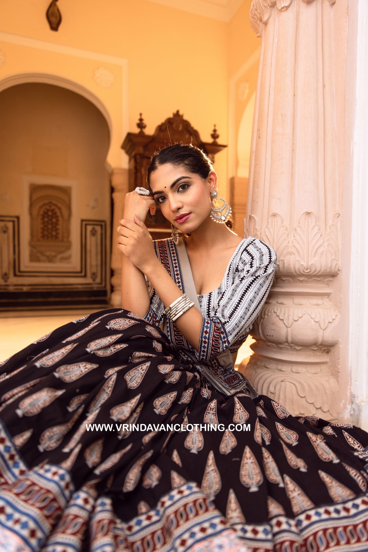 Giri Goverdhan - Gopi Skirt set.