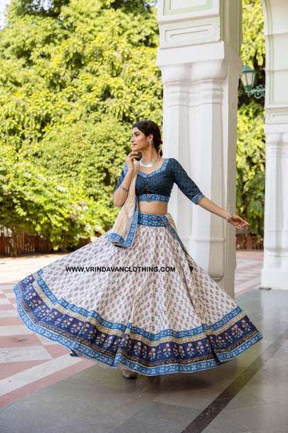 MEGHSHYAM - Gopi skirt set.