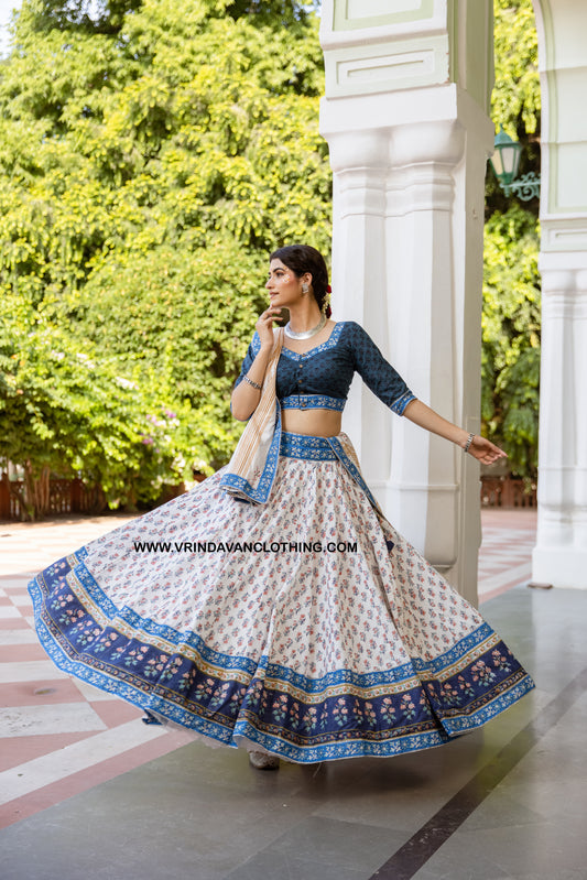MEGHSHYAM - Gopi skirt set.
