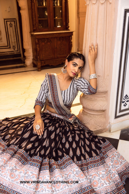 Giri Goverdhan - Gopi Skirt set.