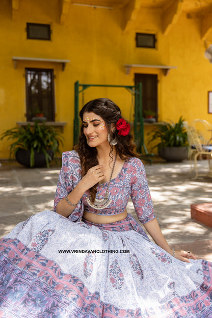 SHWET PUSHP - Gopi Skirt set.