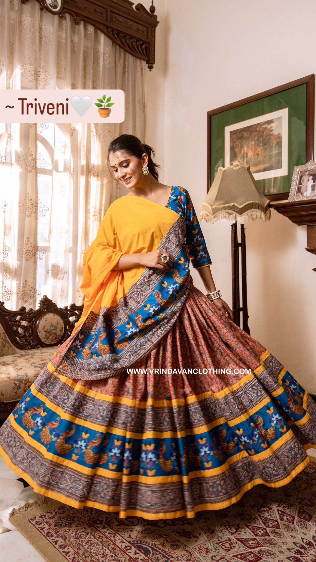 Triveni - Gopi Skirt set.