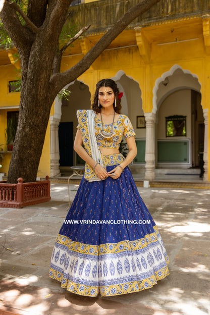 BLUE ORCHID- Gopi skirt set.