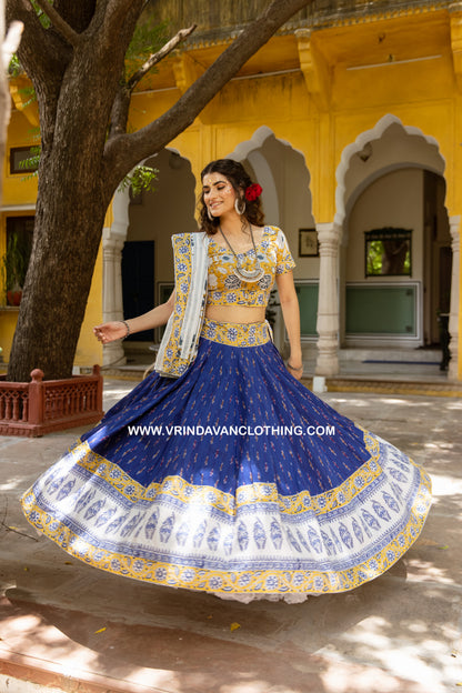 BLUE ORCHID- Gopi skirt set.