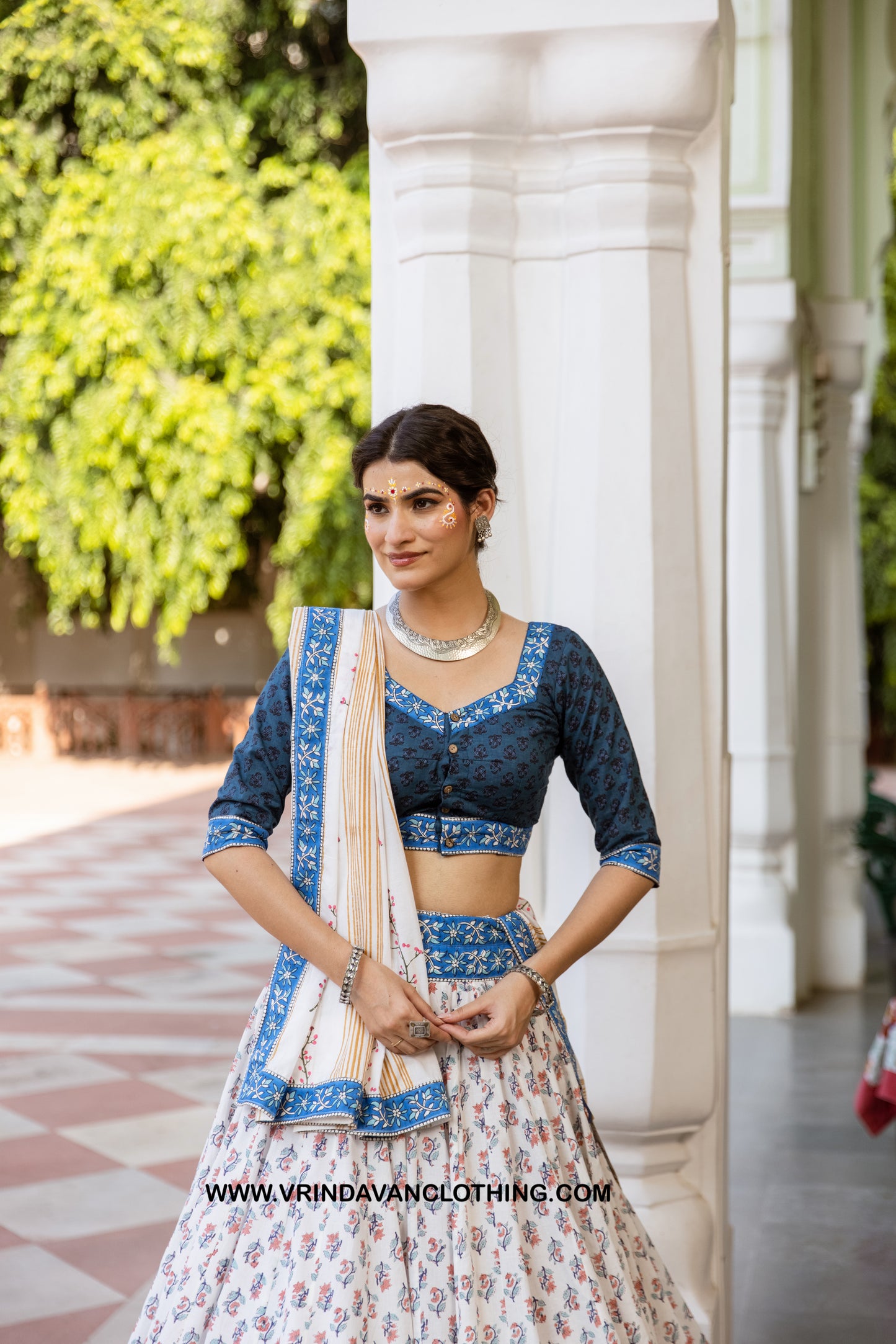 MEGHSHYAM - Gopi skirt set.