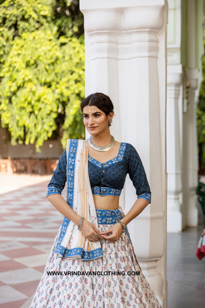 MEGHSHYAM - Gopi skirt set.
