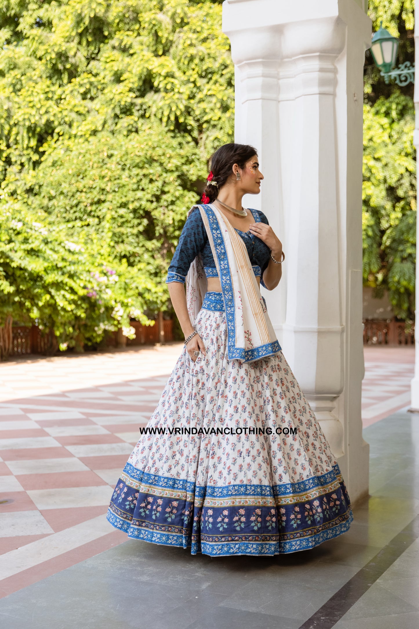 MEGHSHYAM - Gopi skirt set.