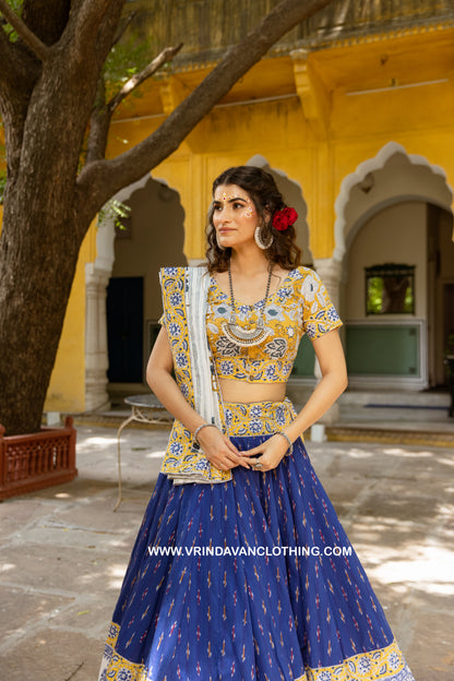 BLUE ORCHID- Gopi skirt set.