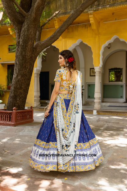 BLUE ORCHID- Gopi skirt set.