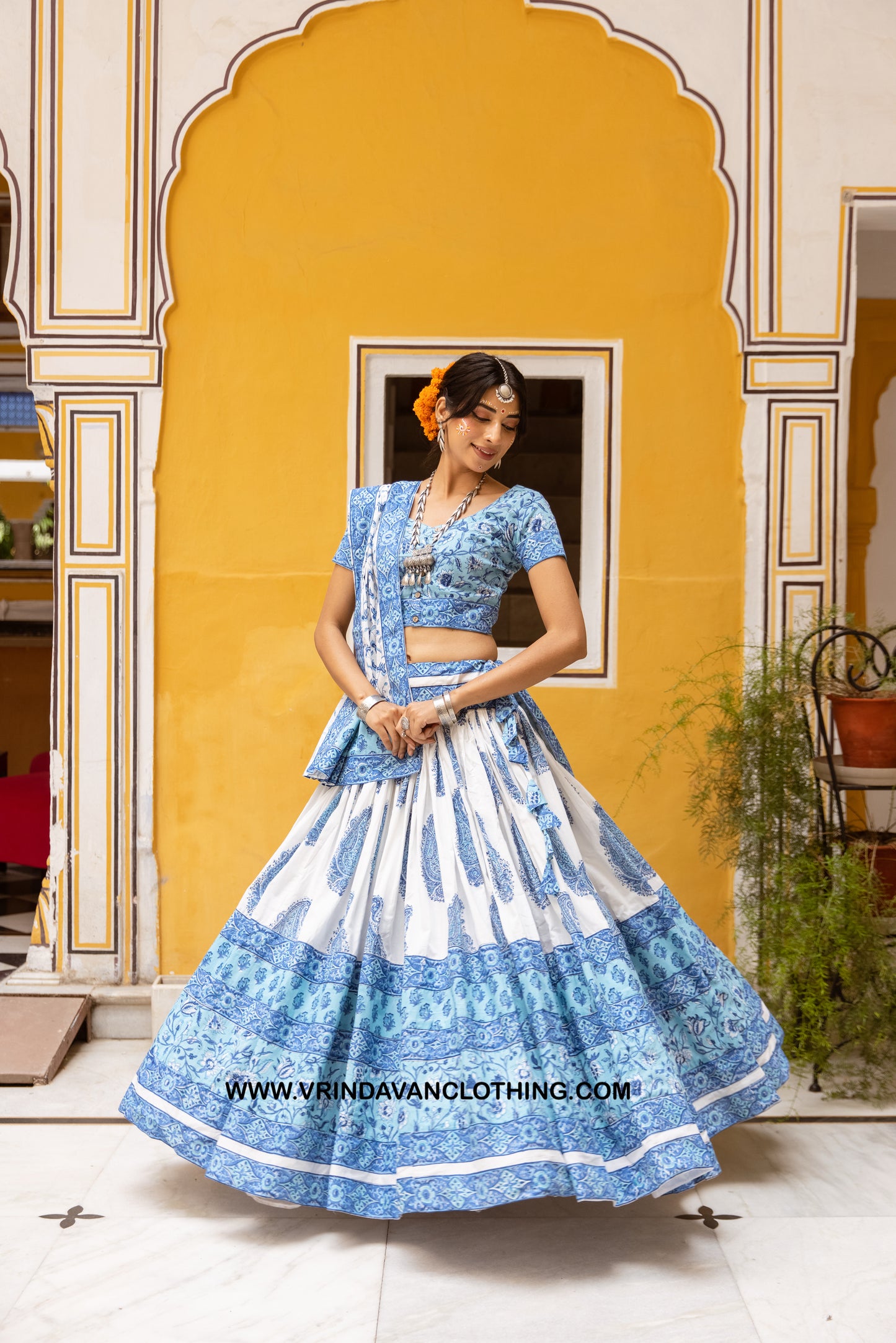 Krishna Vallabha - Gopi Skirt Set.